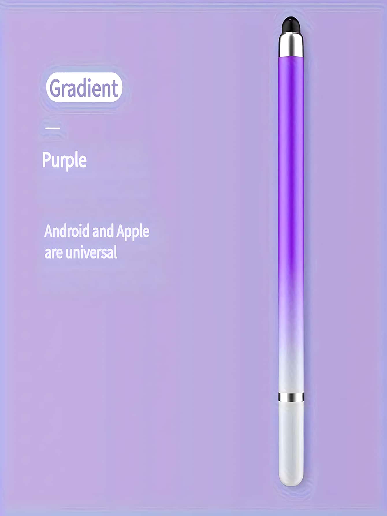 1pc Ombre Color Stylus Pen, Compatible With Smartphones, Tablets, IPads, For Office, Drawing, Cutting, Capacitive Pen