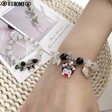 手鍊女士新款甜美卡通可愛手工藝，女友手繩珠子 - 彩色 - 查看 6