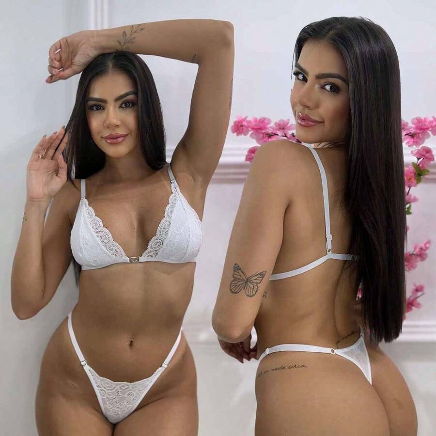 Women Sexy Lingerie Sets - 白色 - 查看 1