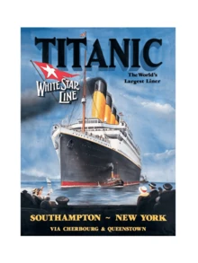 1pc Cruise Ship Print Hanging Sign, Modern Figure & Letter Graphic Iron Hanging Sign For Garden, Restaurant, Club - Multicolor - View 1