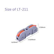 50pcs Compact Lever Connector Nuts For Electrical Wiring Terminals - 28-12 AWG - Inline Splicing - Easy And Secure Circuit Connection - Grey - View 4