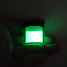 Dofuny Groene lichtgevende nagelkunstpoeder 10g Professionele zeldzame aardenstof Langdurige glow-in-the-dark manicure dip pigment glitter voor nagels