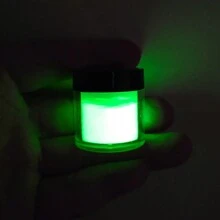 Dofuny Groene lichtgevende nagelkunstpoeder 10g Professionele zeldzame aardenstof Langdurige glow-in-the-dark manicure dip pigment glitter voor nagels
