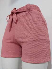 Women Shorts - Màu hồng gỉ - Xem 1