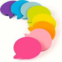 16pcs/8pcs Bubble Shaped Bright Colored Self-Adhesive Sticky Notes For Home, School, And Office Use Back To School - Multicolor - View 1