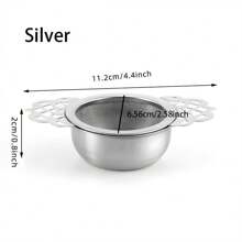 إبريق شاي مع أوعية تنقيط من الفولاذ المقاوم للصدأ، منخل شاي ورقي أوراق حرة، أوعية ترشيح الشاي، منخل الشاي المطلي بطبقة دقيقة للشاي الحر، مناسب للمطاعم والرجوع إلى المدرسة