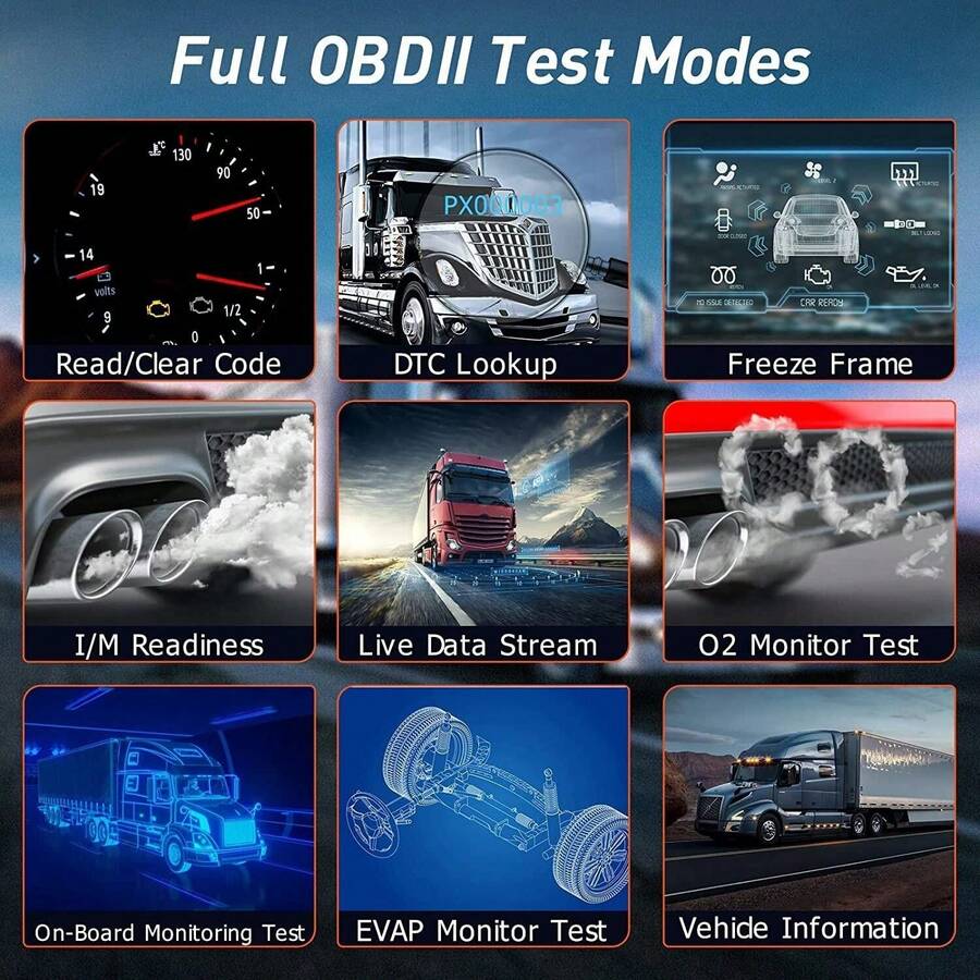 ANCEL HD3400 All System Heavy Duty Truck OBD Code Reader DPF Regen