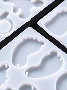 1 Khuôn silicon hình trái tim và răng thời trang DIY dùng làm đồ thủ công cho phụ nữ dùng làm đồ trang sức tự làm cho ngày lễ tình nhân - Mặt dây chuyền gương khuôn silicon cho bé - Xem 3