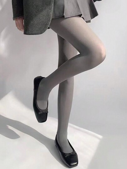 1 Pair Women Grey Pantyhose Spring & Autumn Anti-Hook Sexy Warm Tights Candy-Colored Stockings