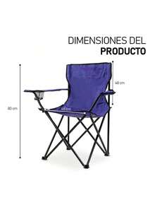 Sillas Plegables para Camping, Jardin, Playa o Pesca Portatil Ultraligera de Lona Impermeable - Morado - Ver 4