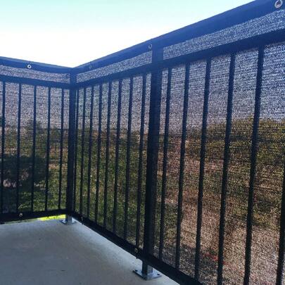 1 pieza Pantalla de privacidad para balcones, cubierta de malla para barandillas de apartamentos, pantalla de viento y protección UV para patio trasero, terraza, balcón, piscina, porche, valla, barandilla y jardinería