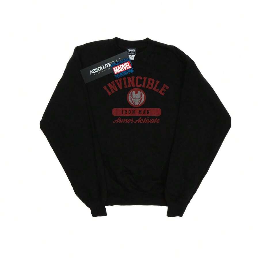 Marvel Womens/Ladies  Activate Sweatshirt (Black) - الأسود - مشاهدة 1