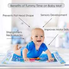 Tapete Inflable Bebe Acuático Estimulación Temprana - Azul - Ver 3