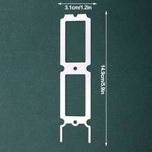 Vé Kim Loại Chết Cắt Để Làm Thiệp, Handmade DIY Sổ Lưu Niệm Thủ Công stencil, Tickts Chết Cắt Cho Album Ảnh - Bạc - Xem 6
