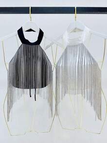 Women Tank Tops & Camis - 白色 - 查看 3