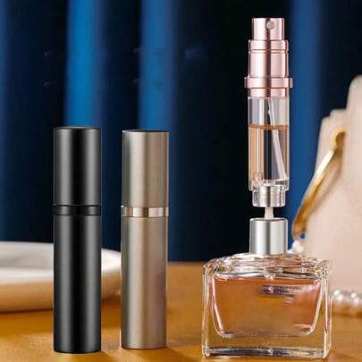 Chai xịt cồn nhôm mini 5ml có thể nạp lại, bình xịt nước hoa di động, bình đựng mỹ phẩm khi đi du lịch, trang trí nhà cửa, phòng tắm, trang trí mùa thu, trở lại trường học