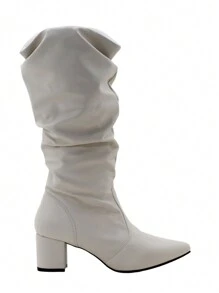 Lirom Women Knee-High Boots - 香檳色 - 查看 4