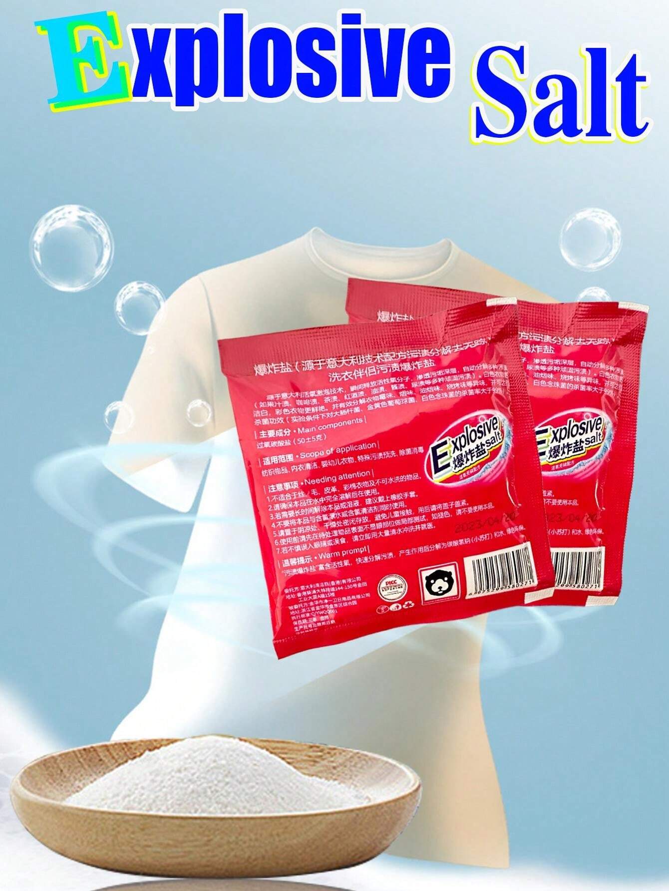 1pc Explosive Salt Decontamination Powerful Adult/Baby Clothing Stains