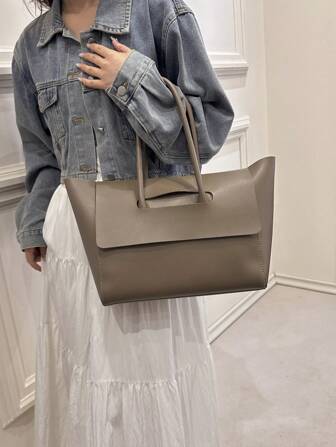 Minimalistisk tygväska med stor kapacitet för kvinnor, affärsväska för kvinnor, perfekt för kontor, affärer och arbete, iögonfallande arbetsväskor för kvinnor