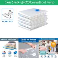 5pcs Vacuum Storage Bags, Save Storage Space Bedroom Organization Quilts Blankets Clothes Storage Vacuum Seal Bags Without Travel Hand Pump Decorations Decor Festival Decor Room Decor Home Decor Decor Bedroom Decor Decor, Room Decor, Decorations, Decorations, Decor, Decor, Decor, Decor, Storage, Organizer