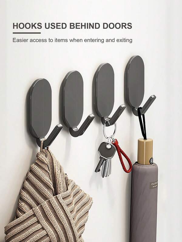 Crochet adhésif puissant pour le dos de la porte, crochet autoadhésif sans perçage, crochet adhésif, avec des crochets muraux montés de manière élégante et pratique de luxe léger. Crochets adhésifs haute résistance pour accrocher des manteaux, des vêtements, des plantes, des outils de jardinage, de la vaisselle, des casseroles, des ustensiles, des cuillères, des chapeaux, des serviettes, des peignoirs. Crochets lourds convenant à votre chambre, salle de bain, douche, cuisine, salle de classe, garage, appartement, dortoir universitaire, armoires, réfrigérateur, fournitures scolaires, organisateur et la plupart des types de décorations de pièce.
