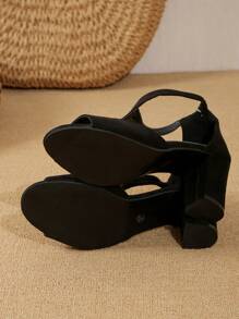 Sandali con tacco alto da donna, nuovi sandali estivi con tacco alto e plateau, con tacco alto e punta aperta, con zip sul retro, eleganti pump casual con tacco alto per donne