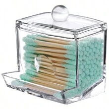 Transparent Acrylic Swab Box, Makeup Storage Box, Table Sample Storage Box, Transparent Storage Case - Multicolor - View 2