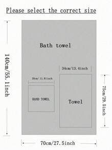 1 chiếc khăn tắm màu trơn hoặc 1 chiếc khăn mặt - Màu Xám nhạt - Xem 5