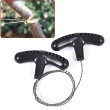 1/2/5pcs Compact Ultra-Light Steel Wire Saw: Multipurpose Wood & Branch Cutter For Camping, Hiking And Emergency Use