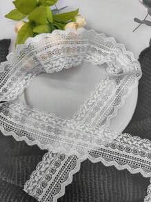 90cm/1 pezzo Pizzo elastico morbido, pelle-friendly e traspirante, adatto per abbigliamento, scollo, polsini, orlo vestito, biancheria intima, canottiera, abito da sposa, gonna, scarpe, cappello, biancheria da letto, decorazione, tessili per la casa, accessori per capelli, ornamenti, guanti, tende, giocattoli, confezioni floreali e vari materiali di artigianato