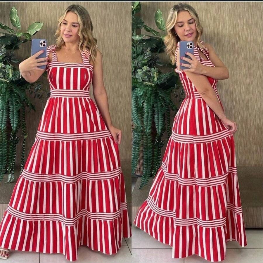 Women Dresses - Red - View 1
