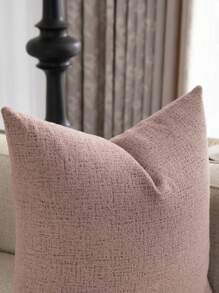A Throw Pillow Cover Made Of Ultra-Fine Fiber With A Faux Cashmere Texture And Thick Jacquard Fabric, Featuring A Modern And Minimalist Dual-Tone Ditsy Floral Design. It Does Not Include The Pillow Insert And Is Suitable For Use On Sofas, Beds, Chairs, And Car Seats For Comfortable Use All Year Round.