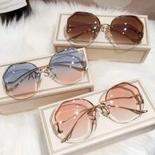 Women Fashion Glasses - 鏽棕色 - 查看 1