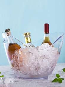 Acrylic Party Ice Bucket, Suitable For Chilling Beverages, Champagne, Whiskey, Fruits, Milk, Etc. Can Be Used For Party Decoration And Home Kitchen