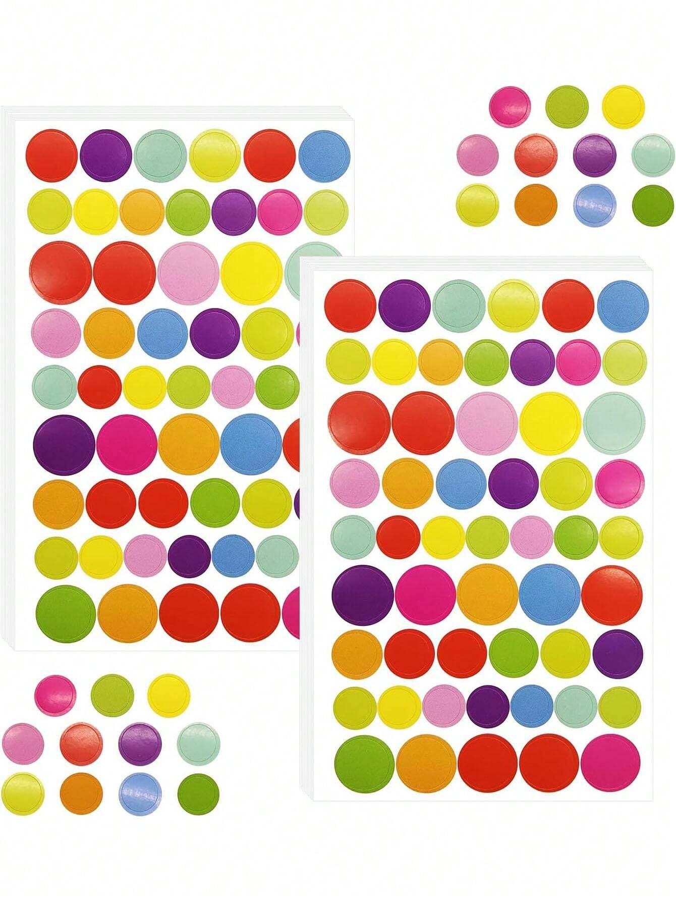 10 Sheets Colorful Round Dot Sticker Small Round Self Adhesive Paper 10-sheets-colorful-round-dot-sticker-small-round-self-adhesive-paper