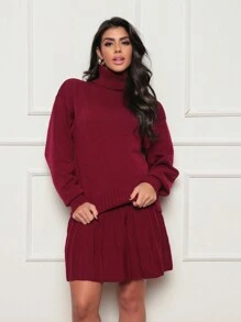 Women Sweater Co-Ords - Burdeos - Ver 2