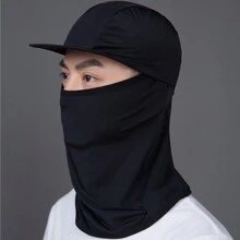1pc Unisex Cool Camouflage Outdoor Sports Mask, Thin Breathable Balaclava, Summer Sun Protection Full Face Mask With Hood, Suitable For Cycling