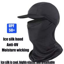 1pc Unisex Cool Camouflage Outdoor Sports Mask, Thin Breathable Balaclava, Summer Sun Protection Full Face Mask With Hood, Suitable For Cycling