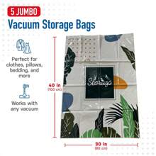5pcs Vacuum Storage Bags, Save Storage Space Bedroom Organization Quilts Blankets Clothes Storage Vacuum Seal Bags Without Travel Hand Pump Decorations Decor Festival Decor Room Decor Home Decor Decor Bedroom Decor Decor, Room Decor, Decorations, Decorations, Decor, Decor, Decor, Decor, Storage, Organizer