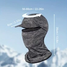 1pc Unisex Cool Camouflage Outdoor Sports Mask, Thin Breathable Balaclava, Summer Sun Protection Full Face Mask With Hood, Suitable For Cycling