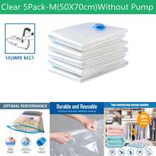 5pcs Vacuum Storage Bags, Save Storage Space Bedroom Organization Quilts Blankets Clothes Storage Vacuum Seal Bags Without Travel Hand Pump Decorations Decor Festival Decor Room Decor Home Decor Decor Bedroom Decor Decor, Room Decor, Decorations, Decorations, Decor, Decor, Decor, Decor, Storage, Organizer