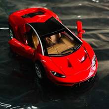 Voiture de sport super alloy modèle de simulation de jouet pour les enfants cadeau décoration, retour à l'école