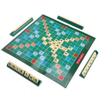 1pc English Spelling Bee Game For 2-4 Players, Letter Chess, Letter Spelling, Board Game (Including Game Board*1, Instruction Manual*1, Letter Bricks*100, Letter Ruler*4)., Christmas Board, Toys And Games, Therapy Games, Backgammon, Honey Bee, Broad Games