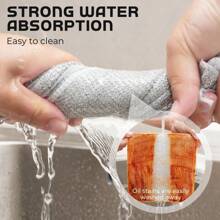 Multipurpose Wire Dishwashing Rags, 2024 New Scrubbing Wire Dishwashing Rags Non-Scratch Wire Dishcloth, Premium Metal Wire Dishwashing Cloth Scrubs Cleans For Dishes, Sinks - Silver - View 2