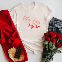 Hey You Sugar Stacked | Short Sleeve Graphic Tee
