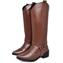 dubuy Women Mid-Calf Boots - 鏽棕色 - 查看 1