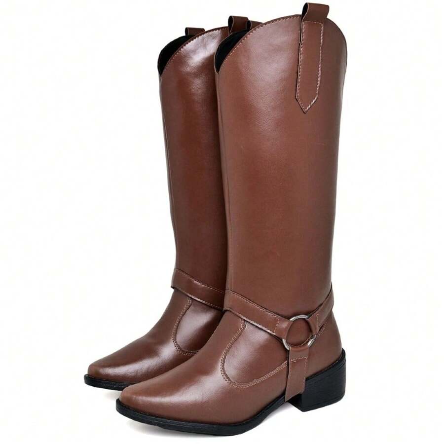 dubuy Women Mid-Calf Boots - 鏽棕色 - 查看 1