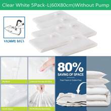 5pcs Vacuum Storage Bags, Save Storage Space Bedroom Organization Quilts Blankets Clothes Storage Vacuum Seal Bags Without Travel Hand Pump Decorations Decor Festival Decor Room Decor Home Decor Decor Bedroom Decor Decor, Room Decor, Decorations, Decorations, Decor, Decor, Decor, Decor, Storage, Organizer