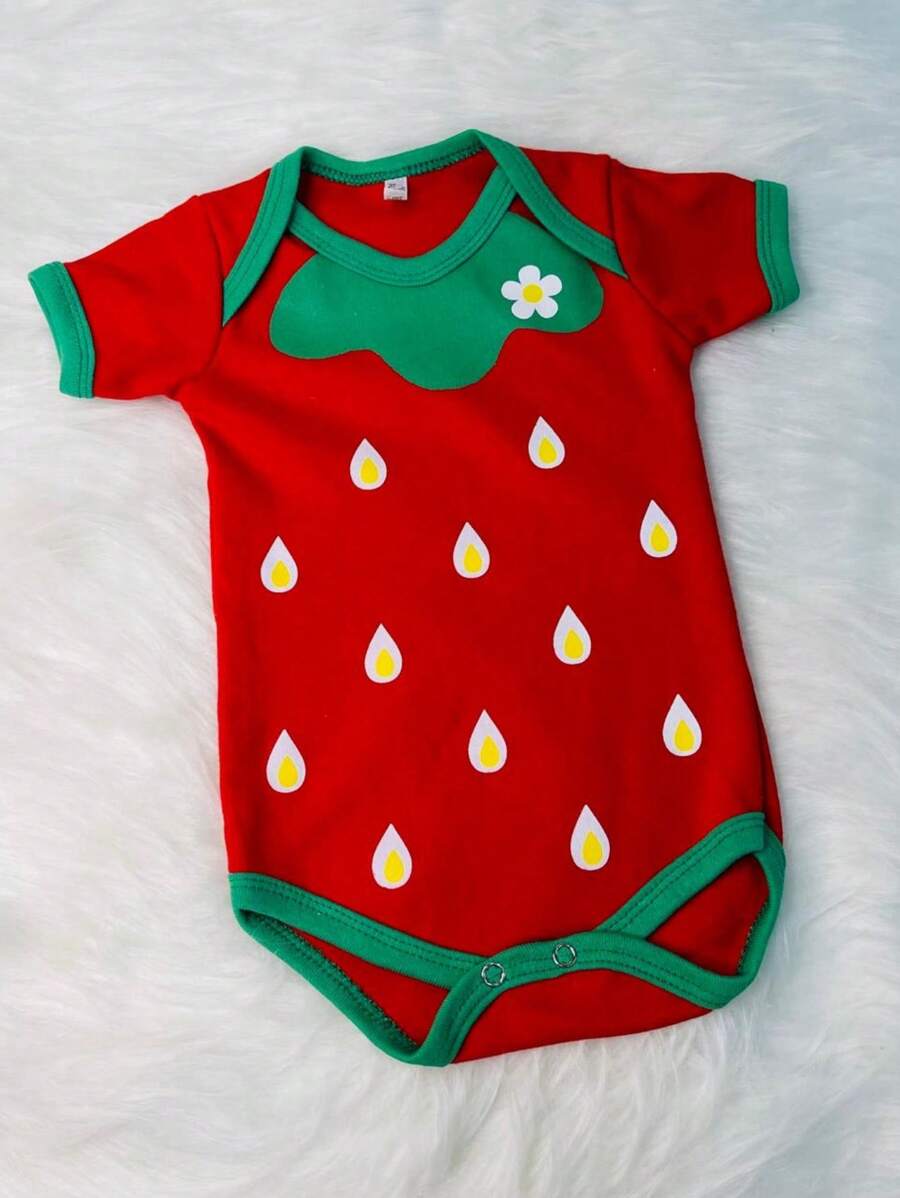 Baby Girls Bodysuits - Đỏ - Xem 1