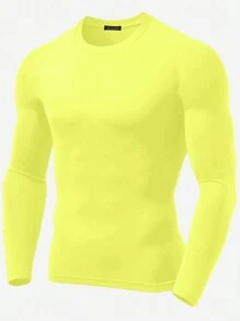 Men T-Shirts - Màu vàng neon - Xem 2